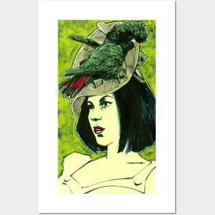 Black Cockatoo Millinery Trimmings Posters and Art